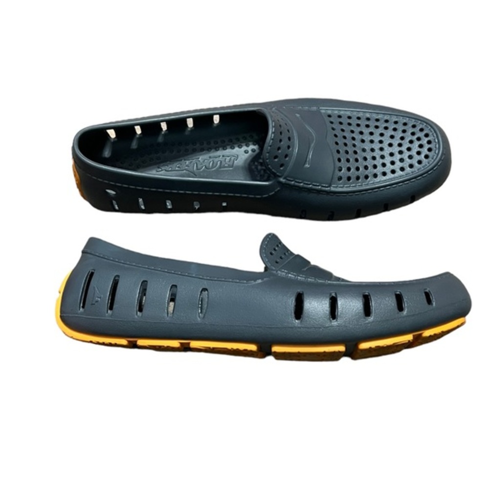 Floafers Gray and Yellow Slip on Water Shoes Size 9 Womens
